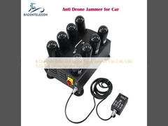 8 ช่อง 400w แอนติดรออน สัญญาณ Jammer 1.5G 2.4G 5.8G 5.2G FPV Drone Jammer สําหรับรถ