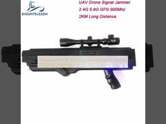 4 แบนด์ 900MHz WiFi 5.8g 2.4G Uav Signal Jammer 5000mAh มือถือ