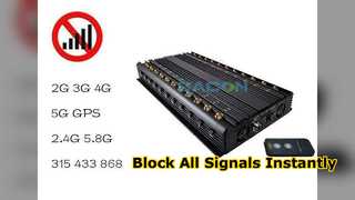 G WiFi สัญญาณ Jammer Blocker รีโมทคอนโทรล