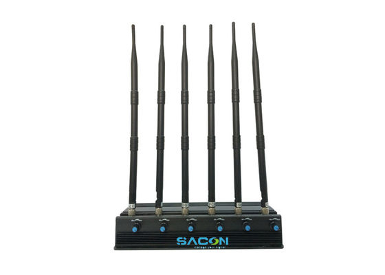50m Range High Frequency Wireless Cell Phone Jammer พร้อมเครื่องชาร์จรถยนต์สําหรับปิดสัญญาณมือถือ