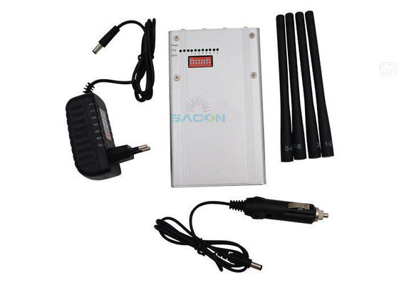 30 เมตร ระยะ 8 แบนด์ 6.5W เครื่องรบกวนสัญญาณ GPS แบบพกพาสำหรับความเป็นส่วนตัวส่วนบุคคล