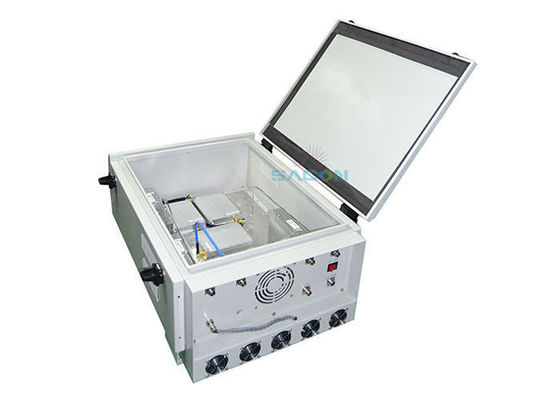 VHF UHF เครื่องยับยับติดรถยนต์ 6 แบนด์ 350w พลังงานสูง สําหรับตํารวจ