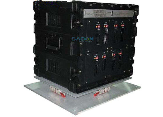 เครื่องยับยับที่ติดรถยนต์ที่มีพลังงานออก 800W ความถี่ 20-6000MHz และระยะยับยับสูงถึง 500m สําหรับการป้องกัน VIP