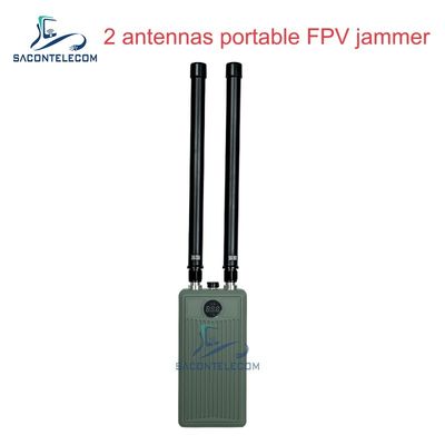 พกพา 2 แบนด์ มือถือ Anti Drone Jammer ด้วยพลังงานผลิต 60W และแบตเตอรี่ 32000Mah