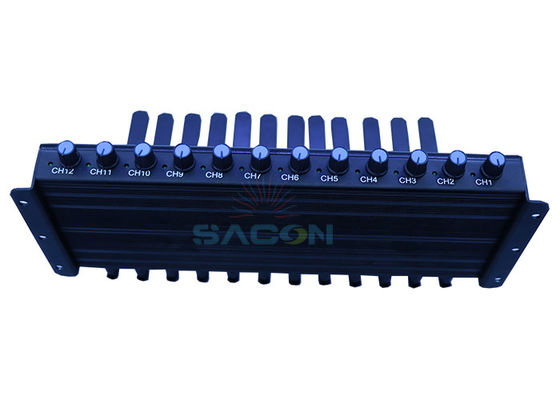 12 ช่องทาง ปรับพลังงาน 5.8G สัญญาณ Jammer สําหรับโทรศัพท์มือถือ blocker
