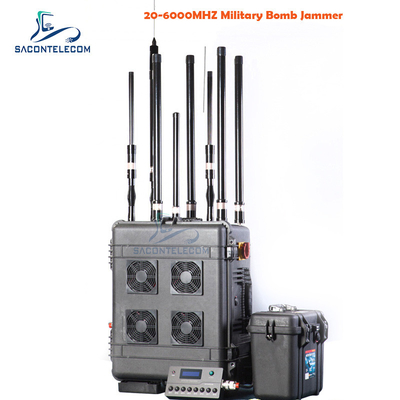 VHF UHF Manpack Convoy Bomb Jammer VSWR 400w DC28V แหล่งสัญญาณ DDS