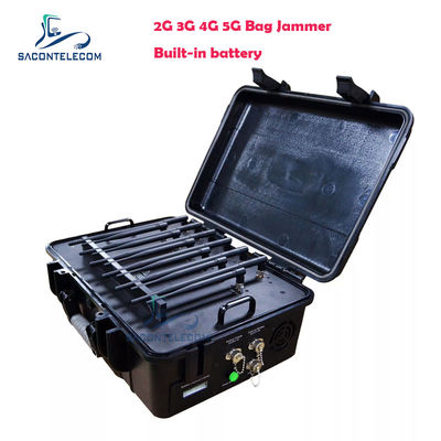 56W กำลังขับ 12 แบนด์ ครอบคลุม รัศมี 60 เมตร เครื่องรบกวนสัญญาณโทรศัพท์มือถือ เครื่องบล็อกสัญญาณมือถือ