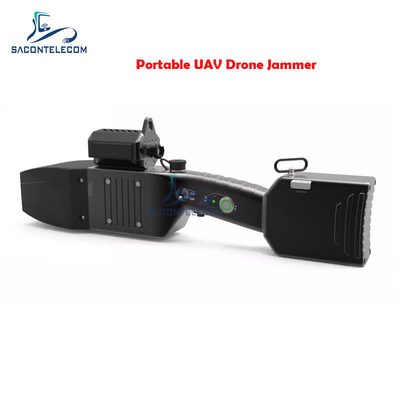 80wh UAV เครื่องยับยั้งสัญญาณ เครื่องยับยับการลงจอดแรง 1.3km IP66 2.4Ghz 5.8Ghz