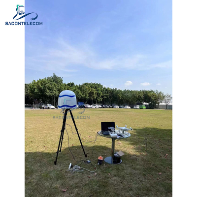 360 องศา ระยะทาง 3 กิโลเมตร UAV Signal Jammer Drone Detection Counter System