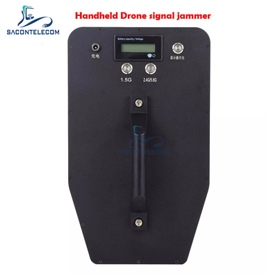 เครื่องยับยับสัญญาณ UAV ขนาด 70W สร้างในแอนเทนนา เครื่องยับยับความถี่ Drone แบบพกพา 800m