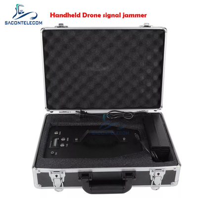 เครื่องยับยับสัญญาณ UAV ขนาด 70W สร้างในแอนเทนนา เครื่องยับยับความถี่ Drone แบบพกพา 800m