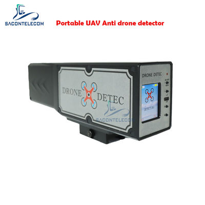 เครื่องตรวจจับสัญญาณ Drone มือถือ 1.8 นิ้ว LED 2.4G 5.8G ระยะทาง 2 กิโลเมตร