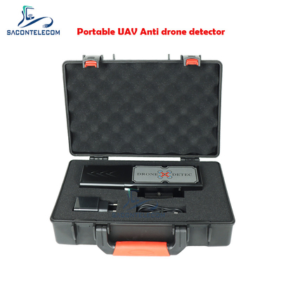เครื่องตรวจจับสัญญาณ Drone มือถือ 1.8 นิ้ว LED 2.4G 5.8G ระยะทาง 2 กิโลเมตร