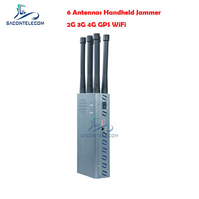 6 แบนด์ GPS Jammer Blocker ด้วยพลังงานผลิต 54W และรัศมี 30m สําหรับปิดสัญญาณโทรศัพท์มือถือ