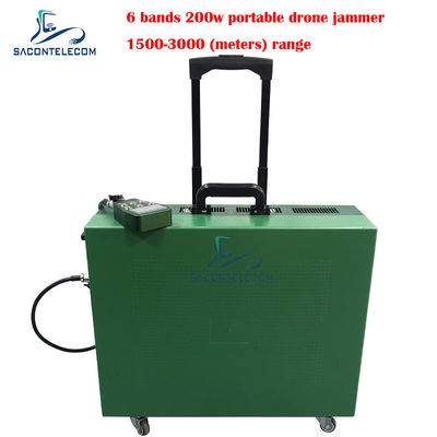 รถยนต์ชนิด Drone Signal Jammer 200w พลังงานสูง ระยะทาง 3 กิโลเมตร สําหรับ DJI