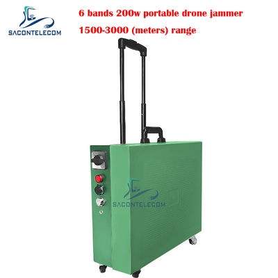 รถยนต์ชนิด Drone Signal Jammer 200w พลังงานสูง ระยะทาง 3 กิโลเมตร สําหรับ DJI