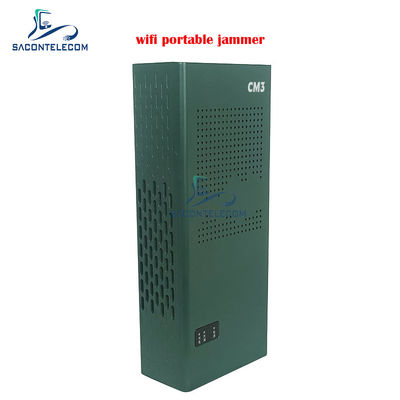 เครื่องยับยับสัญญาณ WiFi แบบพกพาที่มี 3 ช่องทาง (2.4G, 5.2G, 5.8G) และระยะ 10-15m