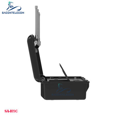 เครื่องตรวจจับ Drone กระเป๋าสตางค์พกพา เครื่องตรวจจับ Drone DJI FPVs WiFi การตรวจจับ Drones DIY ระยะทางถึง 10 กม.