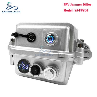 เครื่องยับยั้งสัญญาณ Drone มือถือ 50W พลังงานสูง พร้อม 2.4G FPV