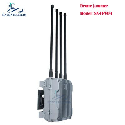 200W 4 ช่องทาง เครื่องยนต์ติด Drone Signal Jammer FPV เครื่องยนต์ยนต์ยนต์ยนต์ยนต์ยนต์ยนต์ยนต์ยนต์ยนต์ยนต์ยนต์ Drone Jammer ด้วยความถี่ที่สามารถปรับเปลี่ยนได้