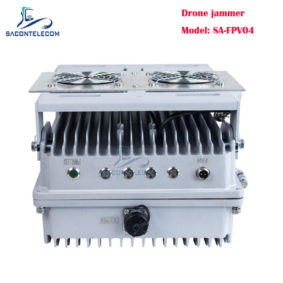 4 ช่องทาง 200w เครื่องยับยับสัญญาณ Drone ที่มีพลัง เครื่องยับยับ Drone FPV