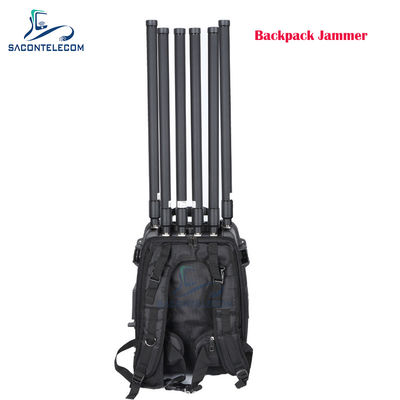 6 ช่อง 300w แรง Backpack Drone สัญญาณ Jammer 433 900mhz GPS 2.4G 5.8G
