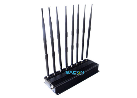 เครื่องรบกวนสัญญาณโทรศัพท์มือถือ 8 ช่อง ระยะ 40 เมตร กำลังขับ 18W สำหรับใช้ภายในอาคาร