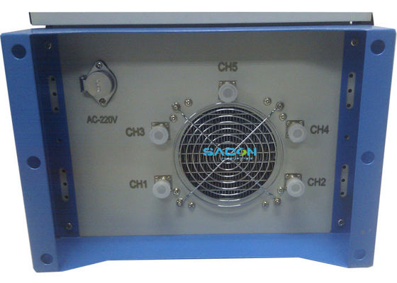 ข้างนอก เครื่องรบกวนสัญญาณโดรน กันน้ํา 5 แบนด์ สําหรับเครื่องบิน / คุก พลังงาน 215w