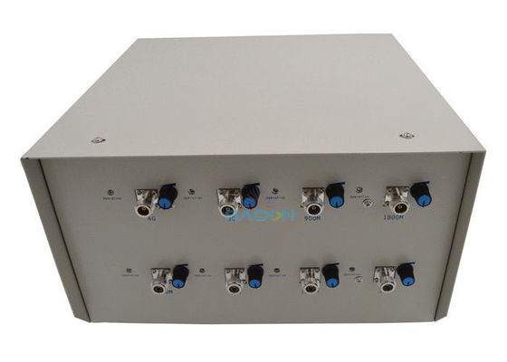 เครื่องรบกวนสัญญาณในยานพาหนะกำลังสูง 120W พร้อม 8 แบนด์ และระยะ 100 เมตร สำหรับเรือนจำและศูนย์ฝึกอบรม