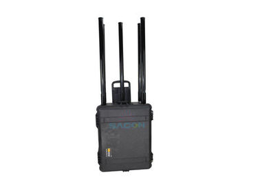 5 แอนเทนนา 150w พกพา Manpack Jammer Case กันน้ํา ด้วยความถี่ที่กําหนดเอง