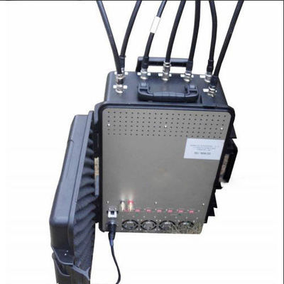 7 แบนด์ พกพา คอนโวยระเบิด Jammer ทหารสัญญาณ Jammer กระเป๋าเดินทาง 350w