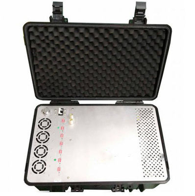 อํานาจออก 75W 5.8G 4G RCIED Backpack Drone Signal Jammer ด้วยระยะการยับยั้ง 30 ~ 500m และเวลาการทํางานยาว