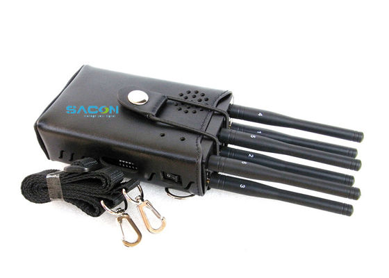 6 แอนเทนนา เครื่องยับยับสัญญาณพกพาพลังงานสูง 3W มีระยะทาง 20m สําหรับ Wi-Fi GPS 3G 4G Blocking