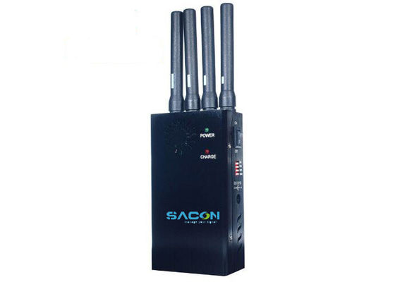 2W Output Power Portable Signal Jammer ด้วยระยะการยับยั้ง 10m และการออกแบบเบา 750g