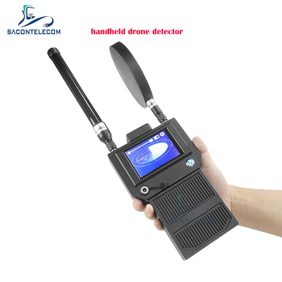 เครื่องตรวจจับเครื่องบินไร้คนขับแบบพกพา 400-6Ghz เครื่องตรวจจับสัญญาณมือของเครื่องบินไร้คนขับ FPV UAV