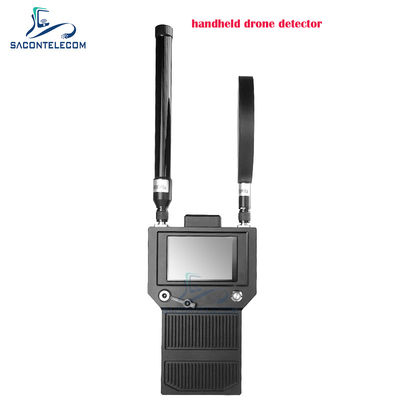 เครื่องตรวจจับเครื่องบินไร้คนขับแบบพกพา 400-6Ghz เครื่องตรวจจับสัญญาณมือของเครื่องบินไร้คนขับ FPV UAV