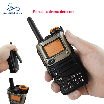 เครื่องตรวจจับสัญญาณ Drone แบบพกพาแบบไร้สาย 700-6Ghz เครื่องตรวจจับ UAV มือถือ
