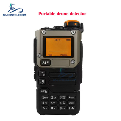 เครื่องตรวจจับสัญญาณ Drone แบบพกพาแบบไร้สาย 700-6Ghz เครื่องตรวจจับ UAV มือถือ