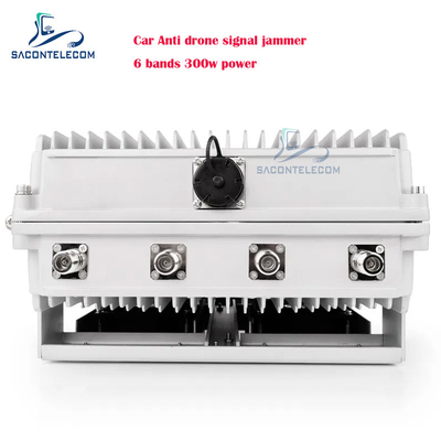 300w 6 ช่องทาง รถยนต์ Anti Drone Signal Jammer UAV FPV Drone Jamming Blocking รถป้องกันติดตั้งสําหรับรถยนต์