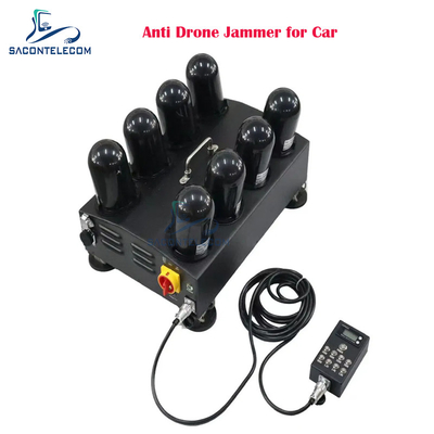 8 ช่อง 400w แอนติดรออน สัญญาณ Jammer 1.5G 2.4G 5.8G 5.2G FPV Drone Jammer สําหรับรถ