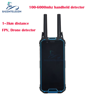 H2L ระยะทาง 1.5Km มือถือ Drone Locator 100-6Ghz พกพา FPV เครื่องตรวจจับ Drone