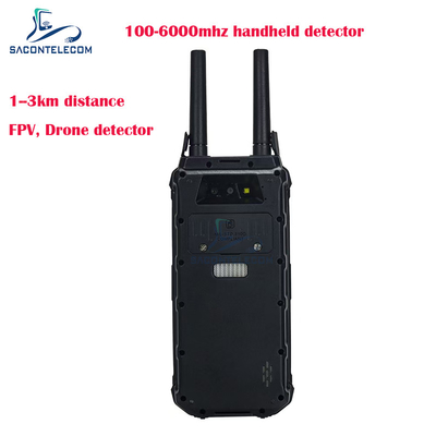 H2L ระยะทาง 1.5Km มือถือ Drone Locator 100-6Ghz พกพา FPV เครื่องตรวจจับ Drone