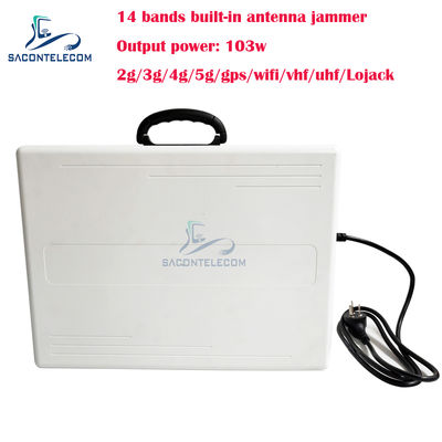 14 bands 103w Mobile Phone Signal Jammer Built in Antennas