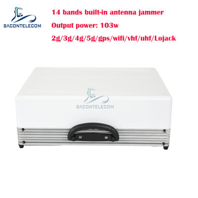 14 bands 103w Mobile Phone Signal Jammer Built in Antennas