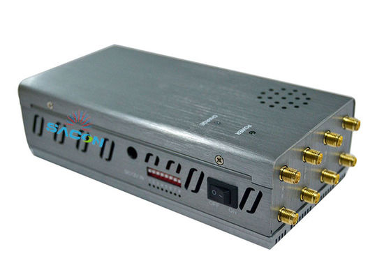 เครื่องรบกวนสัญญาณ GPS และโทรศัพท์มือถือ กำลังสูง 8W พร้อม 8 แบนด์ และระยะ 30 เมตร