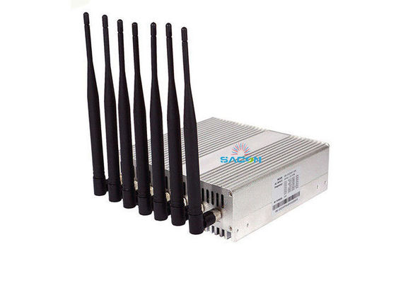 16W Output Power Cell Phone Signal Jammer ด้วยระยะการจม 50m และ 7 แบนด์ สามารถเลือกได้