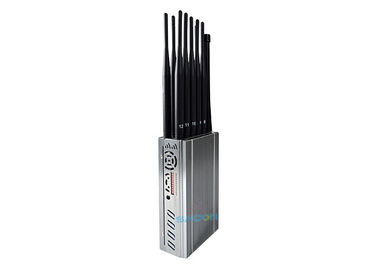 12 ช่องทาง พกพา โทรศัพท์มือถือ สัญญาณ Jammer Block 2G 3G 4G GPS L1 L2 L5 8.4W