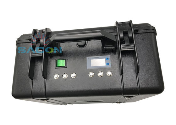 เครื่องยับยับสัญญาณโทรศัพท์มือถือ GPS ขนาด 60W พร้อมแอนเทนนา 6 เครื่อง และใช้เวลาทํางานด้วยแบตเตอรี่ 2 ชั่วโมง