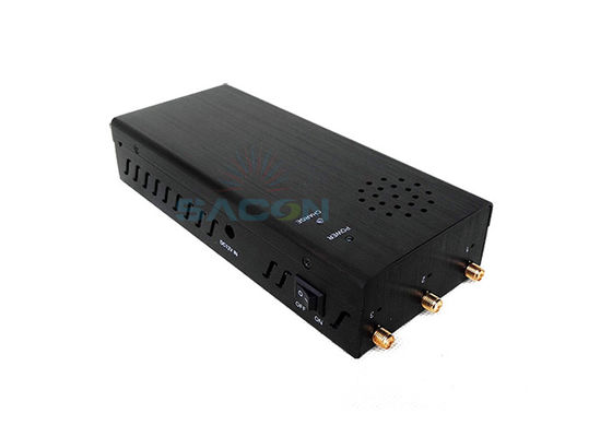 เครื่องยับยับสัญญาณพลังงานสูง 10W มีระยะทาง 100m และขนาดเล็กสําหรับยับยับการควบคุมระยะไกลรถ