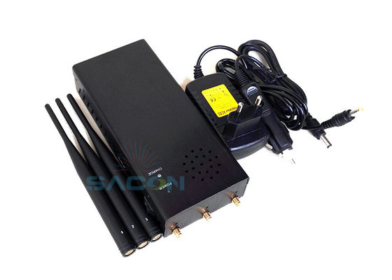เครื่องยับยับสัญญาณพลังงานสูง 10W มีระยะทาง 100m และขนาดเล็กสําหรับยับยับการควบคุมระยะไกลรถ